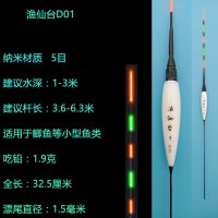 夜光漂日夜两用电子漂夜钓高灵敏超亮鲫鱼漂纳米浮漂渔具 (日夜两用)D01 一支装