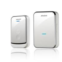 无线门铃家用远距离智能门铃一拖一拖二无线呼叫器电子门铃免打孔 一拖一(银白色)