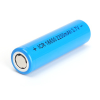 18650锂电池大容量平头3.7v4.2小风扇强光手电筒头灯充电器充电宝 单节2200电池