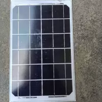 单晶6V6W太阳能发电板充3.2v3.7电池3片光伏板串联充12伏储蓄电池 1片