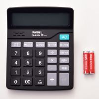 自购]得力837ES桌面计算器(黑)(台)[8月15日发完] SC837Y语音计算器