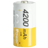ipower 1号2号充电电池套装大容量5500mAh天燃煤气灶热水器手电筒 2号电池4200mAh(1节)