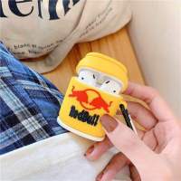 三眼仔airpods保护套AirPodsPro耳机壳AirPods2苹果蓝牙硅胶软壳 [红牛] [AirPods1代/2