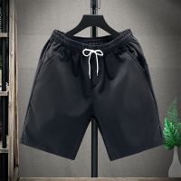 2021春夏季高品质数码印花沙滩裤男女同款百搭修身字母款五分裤男 黑色 S码(80-90斤)