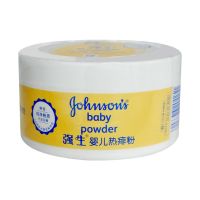 强生婴儿热痱粉140g宝宝新生儿童痱子粉带粉扑吸汗去湿爽身粉 热 热痱粉140g