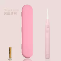 发光耳勺掏耳勺可视工具鼻屎耳屎镊子儿童婴儿掏耳掏耳朵工具套装 粉色耳勺 电池款