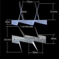 新品304不锈钢防爬刺别墅护栏围墙防盗刺钉墙头刺防贼防攀爬刺绳 热镀锌小号1.25米