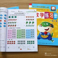 幼小衔接一日一练语文数学拼音练习册学前儿童启蒙数学加减法作业 数学 /29*2cm大本