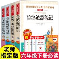 鲁滨逊漂流记正版原著汤姆索亚历险记尼尔斯骑鹅旅行记六年级必读 指定版必读[赠考点手册] 鲁滨逊漂流记[简装无赠品]