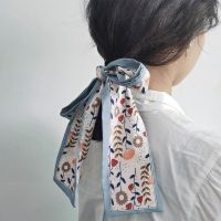 发带女外出气质韩版外戴百搭发带扎头发丝巾古风飘带发带森女系 麦穗小花