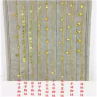 时尚简约欧币越南沙金脚链韩版新款饰品配饰礼物女 久不掉色 款2 福字脚链