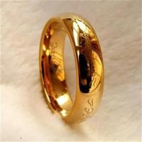 经典指环王钨金戒指钨钢魔戒霸气饰品潮人男女士通用钨金戒指 女款7号