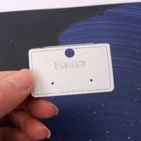 Komee新款饰品包装卡片100个PVC弯钩FAshion英文耳钉挂卡耳钉耳饰 EA-PVC011 3*5 卡片100张
