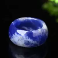 [如意珠宝]原矿蔷薇辉手镯蓝纹石龙血石手镯手链女子吊坠项链 蓝纹玉戒圈