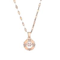 灵动的六芒星项链女跳到的心锁骨链坠子挂坠送女友礼物项链 (灵动)小圆形 普通包装