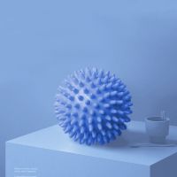 环形夹腿按摩器瘦小腿消除肌肉按摩放松揉捏滚轮轴瘦腿神器泡沫轴 蓝色刺球