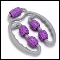 环形夹腿部按摩器消除型肌肉放松器颈部按摩消除富贵包瘦腿神器 加强紫色环型夹腿按摩器