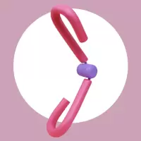 瘦腿神器泡沫轴小腿腿部按摩器狼牙棒滚轴肌肉放松环形夹腿滚轮棒 粉色 颈椎按摩器