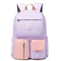 小学生书包女2021新款二三四五六年级6-12岁儿童公主减负双肩背包 520紫色大号-马卡龙防水 单书包