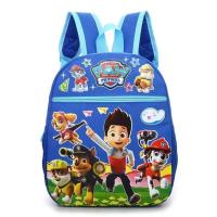 儿童书包幼儿园小中大班3-8岁卡通一年级男女孩大容量减负双肩包5 宝蓝汪汪队小号艾雪033[小中班]