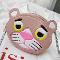 儿童公主包包女孩宝宝时尚单肩斜挎包2020百搭卡通零钱包洋气小包 多色动物粉豹粉红色