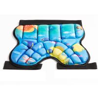 儿童轮滑护臀成人滑雪防摔裤滑冰护具溜冰滑板加厚耐磨保护屁股垫 蓝色（普通款 细魔术贴） XS（25-60斤）小童