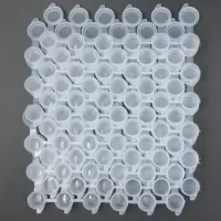 石膏彩绘空盒子分装丙烯颜料盒6连体颜料条3ml5毫升调色盘[4月 3ml六连体空壳 20条六连体空壳收藏:送2条