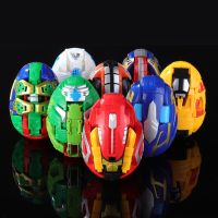 正版咖宝蛋神手动变形机器人男孩儿童礼物霸王龙三角龙恐龙蛋玩具 随机一只恐龙蛋