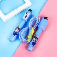 发光跳绳LED表演专用闪光跳绳成人可调节幼儿园儿童学生计数跳绳. 蓝色