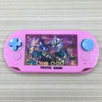 益智套圈圈水机儿童90后怀旧游戏机小型迷你套套圈智力游戏小玩具 水机:c款超人粉色 1个