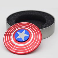 指尖陀螺王者荣耀金属儿童玩具成人男孩手指陀螺减压指间陀螺持 美国队长 红色