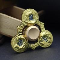 王者指尖陀螺金属玩具荣耀合金儿童成人手指陀螺赵云减压指间陀螺 凤求凰金色