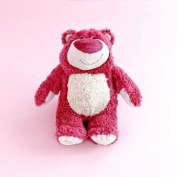 人气可爱玩具总动员草莓熊毛绒玩具玩偶公仔抱枕斜挎包双肩包 20cm草莓熊