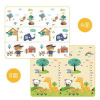 环保无味加厚爬行垫可折叠宝宝爬爬垫婴儿童泡沫地垫隔凉防水 刻度尺+松鼠小屋【收藏送挂图】 1.2米X1.8米*1厘米