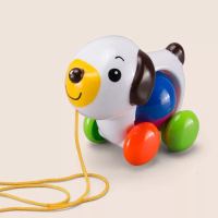 儿童玩具06-12个月宝宝1-2-3岁益智早教学步玩具拉绳线玩具带摇铃 拉绳狗