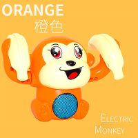 婴儿玩具宝宝0岁-1有声会动3婴幼儿6个月一8孩男孩女孩半益智到12 [橙色]声控翻斗小猴子 [电池版]3节电池+收藏送