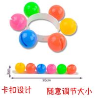 宝宝摇摇铃手环哄娃手摇铃铛腕铃摇铃婴儿玩具抓握手拿摇摇铃响锤 摇摇铃手环[(2个)]