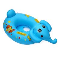 婴幼儿坐骑圈儿童救生圈宝宝游泳圈1-3-6岁小孩坐艇水上充气玩具 把手大象（适合0-3岁）