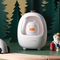 柔光伴睡小夜灯儿童睡觉床头灯房间婴儿喂奶卧室灯可充电生日礼物 萌猪-白色