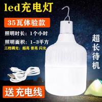 停电应急灯夜市摆摊灯家用usb充电灯泡超亮应急防水户外无线照明 [体验款-无质保]35瓦 照明1小时