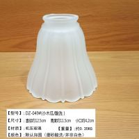 玻璃灯罩E27白色磨砂灯罩4cm孔吊扇灯台灯壁灯吊灯罩外壳灯具配件 DZ-049#(小木瓜/酸洗)
