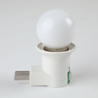 LED浪漫蓝紫粉色插电小夜灯卧室床头七彩变色氛围拍照补光插座灯 小夜灯+1.5W白色