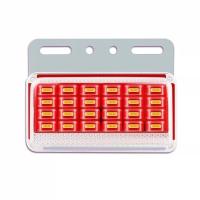 大货车边灯24v轮胎灯强光防水照地挂车led侧边灯倒车灯示宽灯腰灯 【9D升级款】红色24v