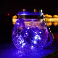 太阳能户外小夜灯睡觉夜光灯不插电床头灯星空灯光感小夜灯台灯 白光