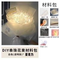 diy满天星灯装饰串珠花束手工材料包干花生日礼物女生闺蜜情人节 半成品材料包满天星(满天星)白色