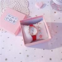 ins超火生日礼物女生闺蜜创意可爱初中生韩版简约异地恋实用便宜 大红带 (手表+电池)