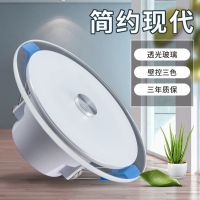 LED筒灯嵌入式天花灯吊顶洞灯客厅家用中式射灯走廊过道三色孔灯 天使款 5瓦暖光[开孔7-9.5公分]