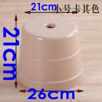 凳子塑料加厚圆凳儿童小凳子成人换鞋凳矮椅子胶凳子批发板凳桶凳 小号卡其色(高21cm) 1个装