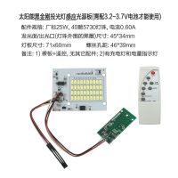 太阳能庭院灯照明灯投光灯吸顶灯人体感应雷达光源板灯芯板灯珠板 （40珠）人体感应光源+遥控