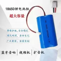 7.4V锂电池18650唱戏机玩具手电筒音响钓鱼灯6000mAh电池带保护板 7.4V1600mAh保护板)